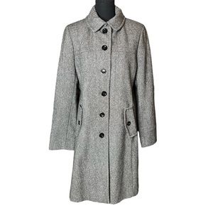 Land’s End Swing Coat Women’s Size 12 Wool Blend